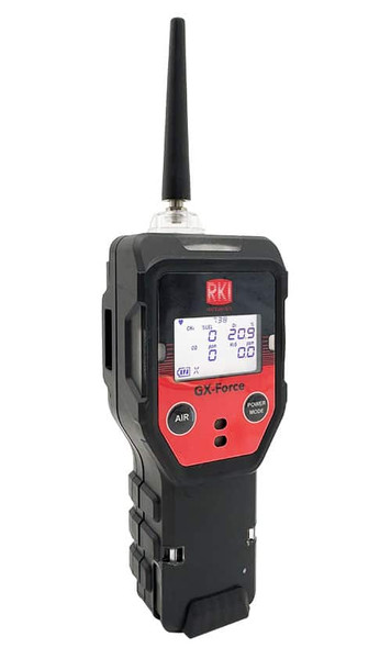 RKI GX-Force portable pumped 4-gas detector front view