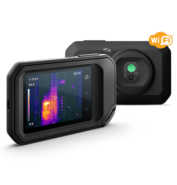 FLIR C5 Compact Thermal Camera – 160 × 120 MSX® Pocket Thermal Camera with Wi-Fi