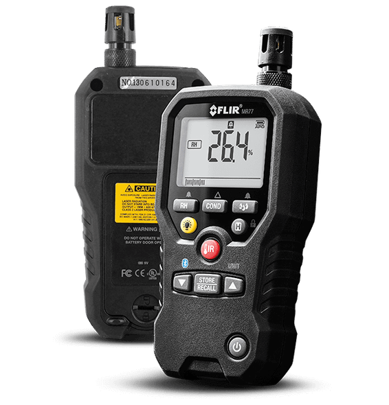 FLIR MR77 Pinless Moisture Psychrometer – 5-in-1 Moisture & Humidity Meter