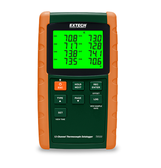 Extech TM500 – 12-Channel Datalogging Thermometer