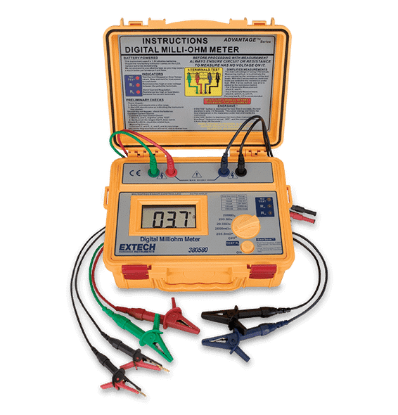 Extech 380580 – Battery Powered Milliohm Meter