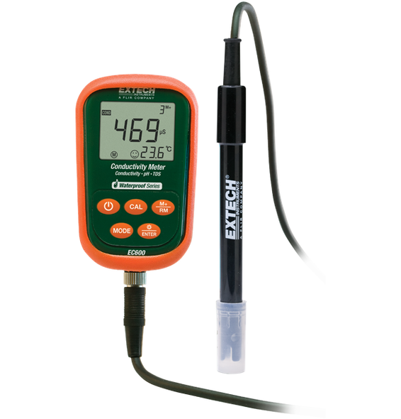 Extech EC600 – Waterproof pH/mV/Conductivity/TDS/Salinity/Temp Meter