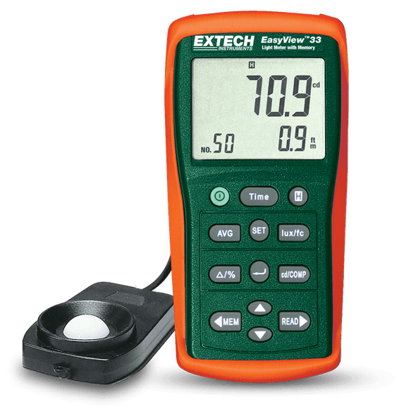 Extech EA33 – EasyView™ Light Meter with Memory