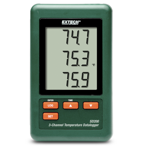Extech SD200 – 3-Channel Temperature Datalogger