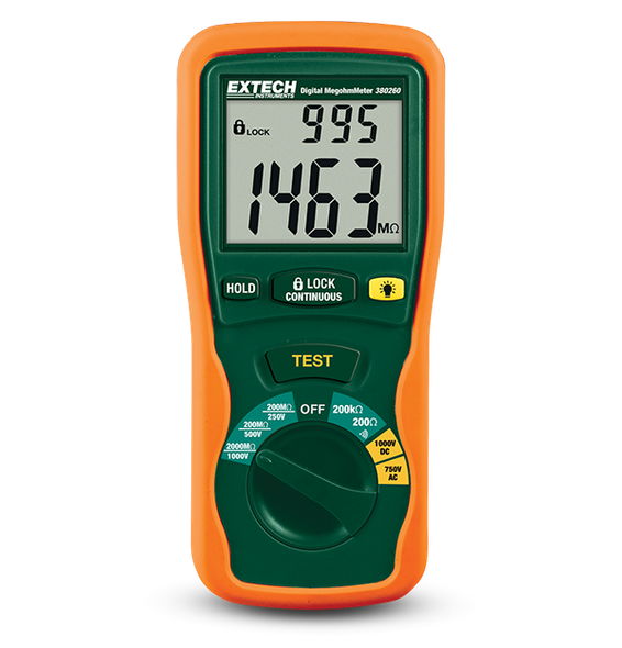 Extech 380260 – Autoranging Digital Megohmmeter