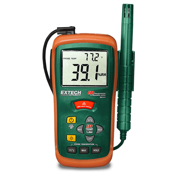 Extech RH101 – Hygro-Thermometer + InfraRed Thermometer