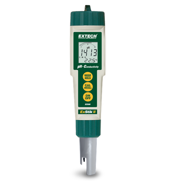 Extech EC500 – Waterproof ExStik® II pH/Conductivity Meter