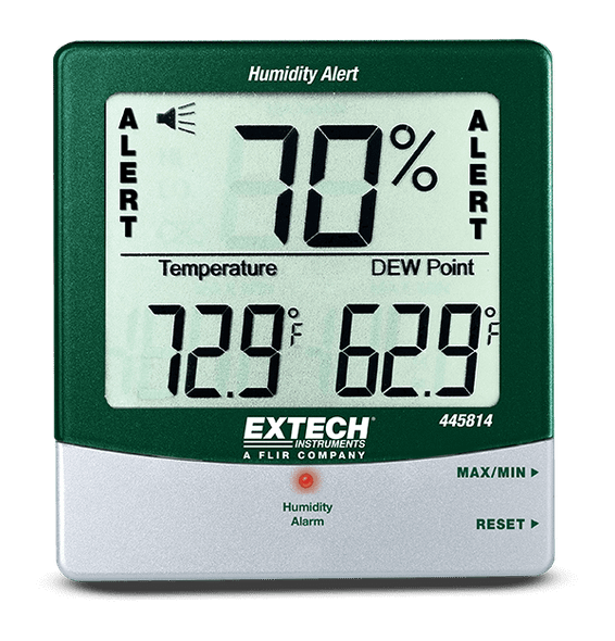 Extech 445814 – Hygro-Thermometer Humidity Alert with Dew Point
