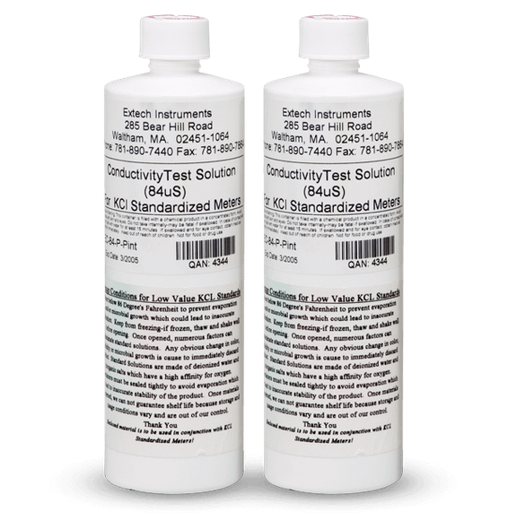 Extech EC-84-P – 84µS Conductivity Standard (2 Bottles)