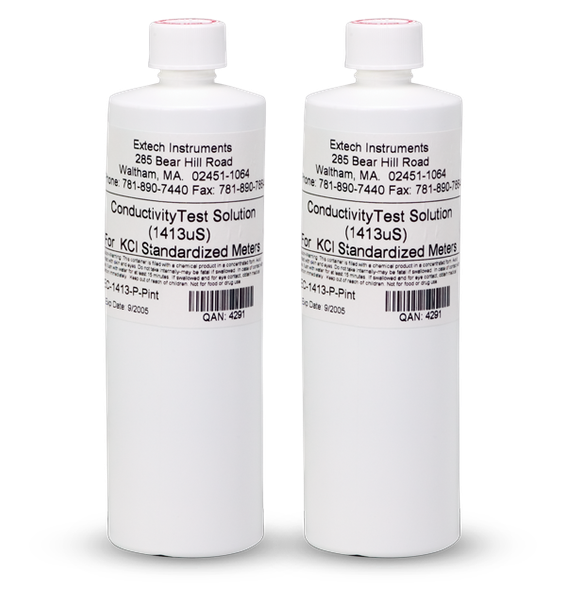 Extech EC-1413-P – 1413 µS Conductivity Standard (2 Bottles)