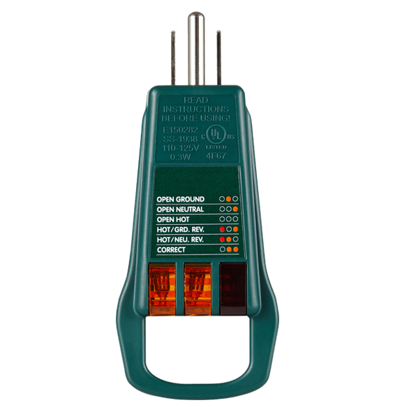Extech ET16 – Receptacle Tester for Type B Electrical Outlets