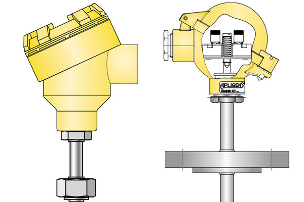 Aplisens CT-RTD industrial RTD temperature sensor designed for precise measurement of liquids and gases in process and automation applications.
