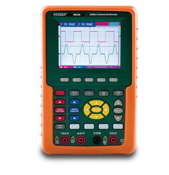 Extech MS420 – 20MHz 2-Channel Digital Oscilloscope