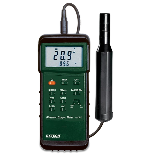 Extech 407510 – Heavy Duty Dissolved Oxygen Meter with PC interface