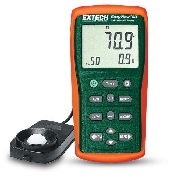 Extech EA33 – EasyView™ Light Meter with Memory