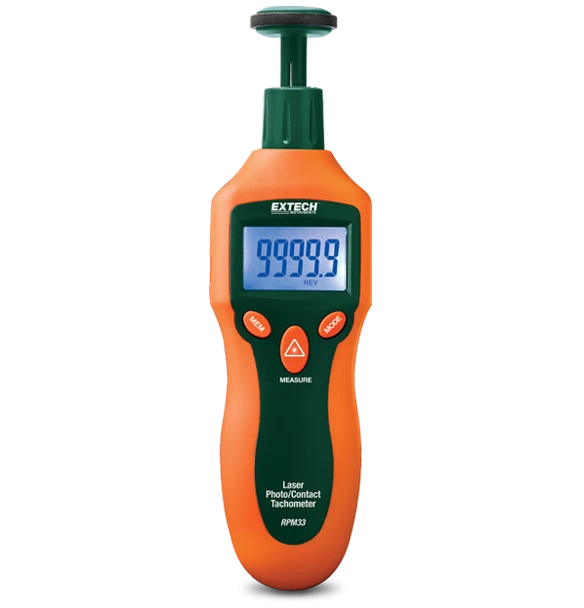Extech RPM33 – Combination Contact/Laser Photo Tachometer