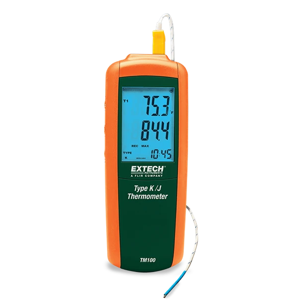 Extech TM100 – Type K/J Single Input Thermometer