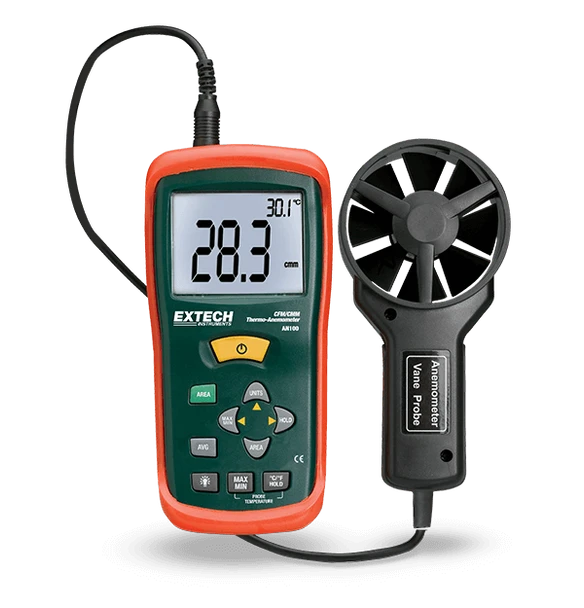 Extech AN100 – CFM/CMM Mini Thermo-Anemometer
