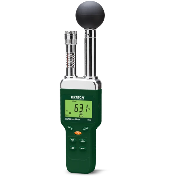 Extech HT200 – Heat Stress WBGT (Wet Bulb Globe Temperature) Meter