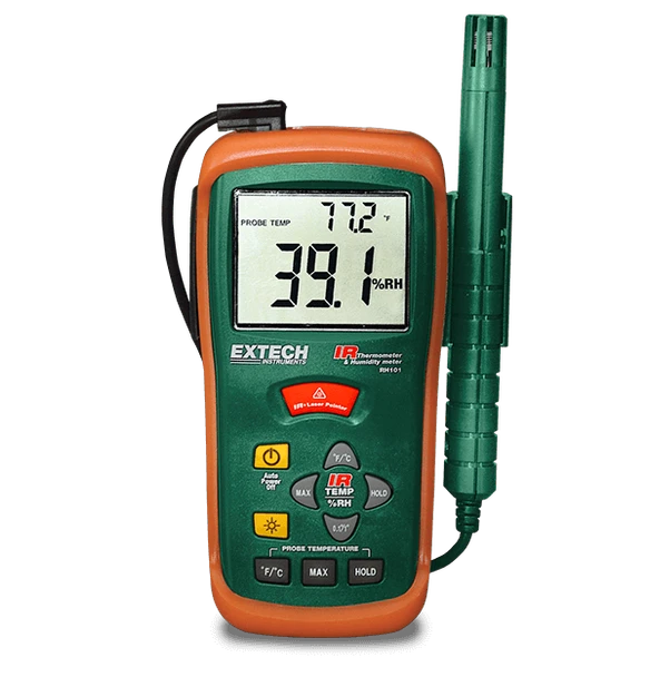 Extech RH101 – Hygro-Thermometer + InfraRed Thermometer