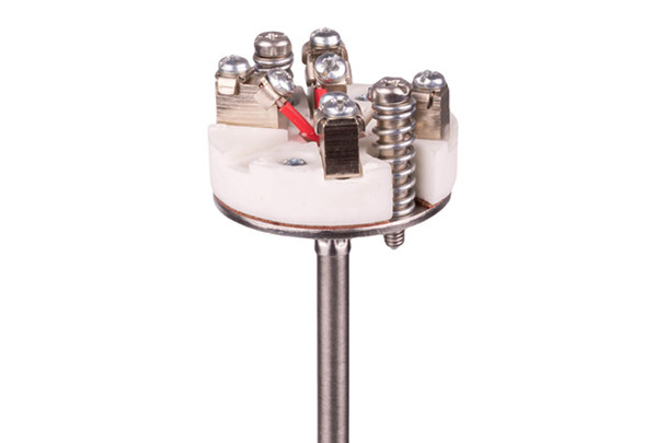 Aplisens W2, W4, and W5 measuring inserts designed for RTD or thermocouple temperature measurement using compatible industrial clamping grips.