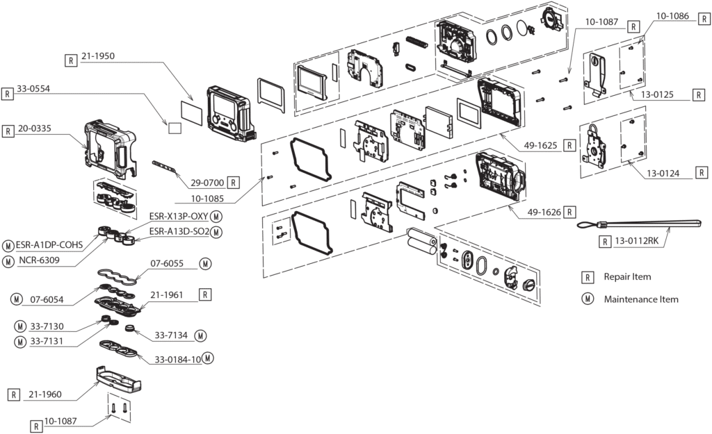 GX-3R Pro Parts Diagram