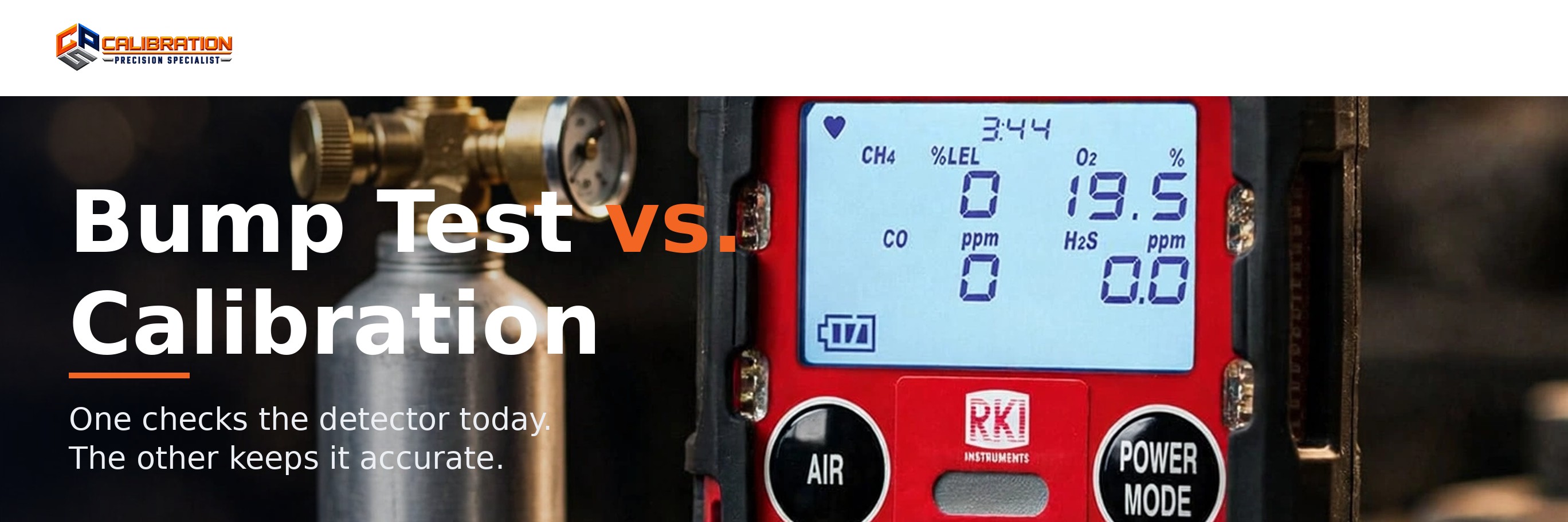 Bump Test vs. Calibration