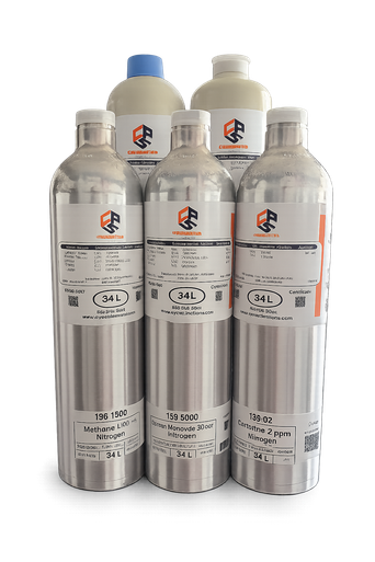 Calibration gas cylinders