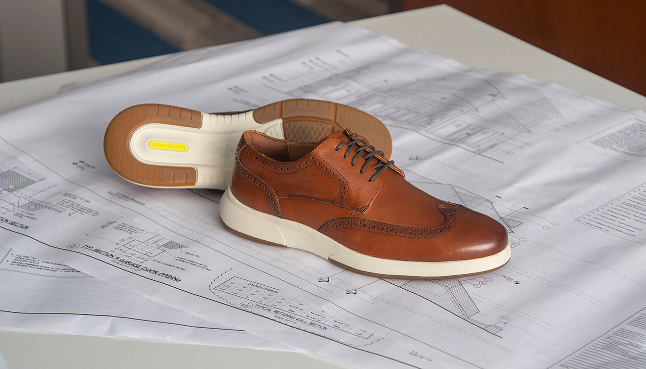 Florsheim Flair Work FS2623 - Wingtip Oxford Steel Toe Shoe display picture 1