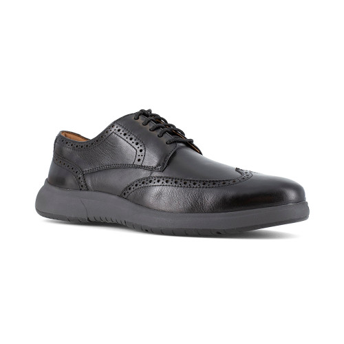 Flair Work Men's Black Wingtip Work Oxford - FS2624