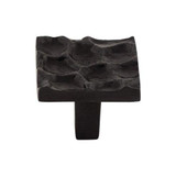 Cobblestone Square Knob 1 3/8" - Coal Black