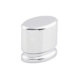 Oval Knob Medium 1 1/8" - Polished Chrome