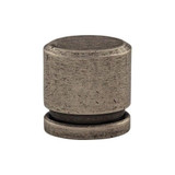 Oval Knob Small 1" - Pewter Antique
