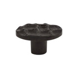 Cobblestone Oval Knob 2" - Coal Black