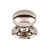 Victoria Knob 1 1/4" w/Backplate - Polished Nickel