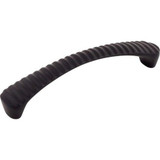 Grooved Pull 5 1/16" (c-c) - Flat Black ** DISCONTINUED - LIMITED AVAILABILITY **