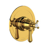 Georgian Era 1/2" Therm & Pressure Balance Trim with 3 Functions (No Share) Unlacquered Brass