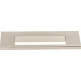 Europa Cut Out Tab Pull 3 3/4" (c-c) - Brushed Satin Nickel