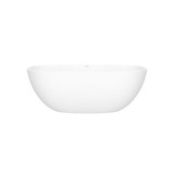 Barcelona 59" x 29" Freestanding Soaking Bathtub With Void Standard Matte White