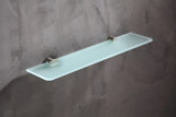 Essence Series Glass Shelf in Brushed Nickel