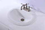 ANZZI Series 20.5 in. Ceramic Drop In Sink Basin in White