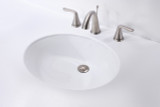 Lanmia Series 19.5 in. Ceramic Undermount Sink Basin in White