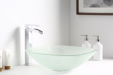 Victor Series Deco-Glass Vessel Sink in Lustrous Frosted Finish