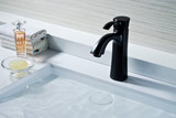 Rhythm Series Single Hole Single-Handle Mid-Arc Bathroom Faucet in Oil Rubbed Bronze