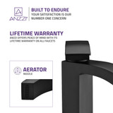 Revere Series Single Hole Single-Handle Low-Arc Bathroom Faucet in Matte Black