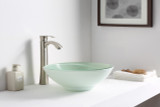 Sonata Series Deco-Glass Vessel Sink in Lustrous Light Green