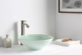 Sonata Series Deco-Glass Vessel Sink in Lustrous Light Green