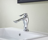 Anfore Single Hole Single Handle Bathroom Faucet in Polished Chrome
