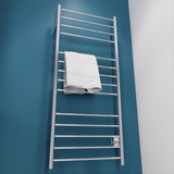 ANZZI Elgon 14-Bar Stainless Steel Wall Mounted Towel Warmer Rack with Polished Chrome Finish