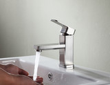 Naiadi Single Hole Single Handle Bathroom Faucet in Brushed Nickel
